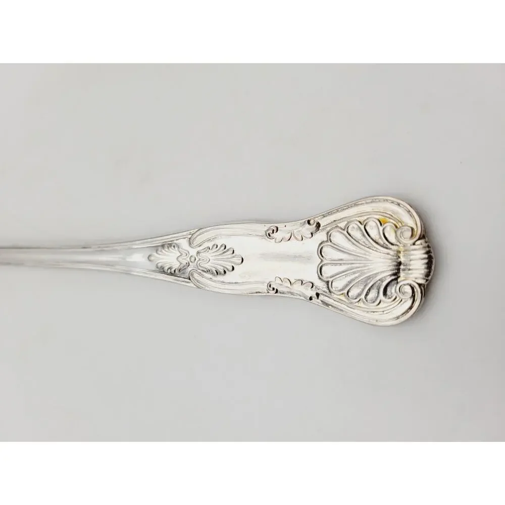 FB Rogers Italy Silverplated Repousse Kings Shell Salad Serving Spoon Discontinu